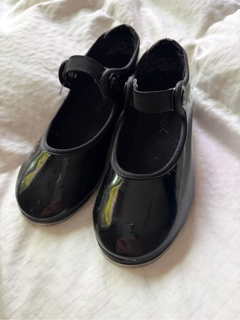 Capezio Black Patent Tap Shoes for Kids